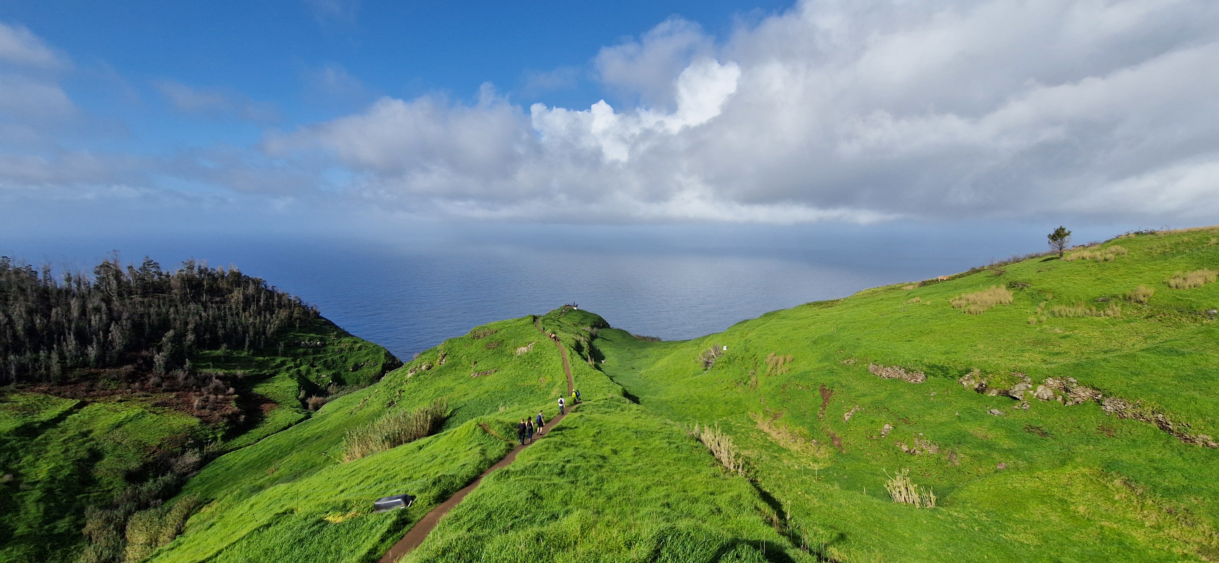 Cumeada verde sobre o Atlântico, Madeira